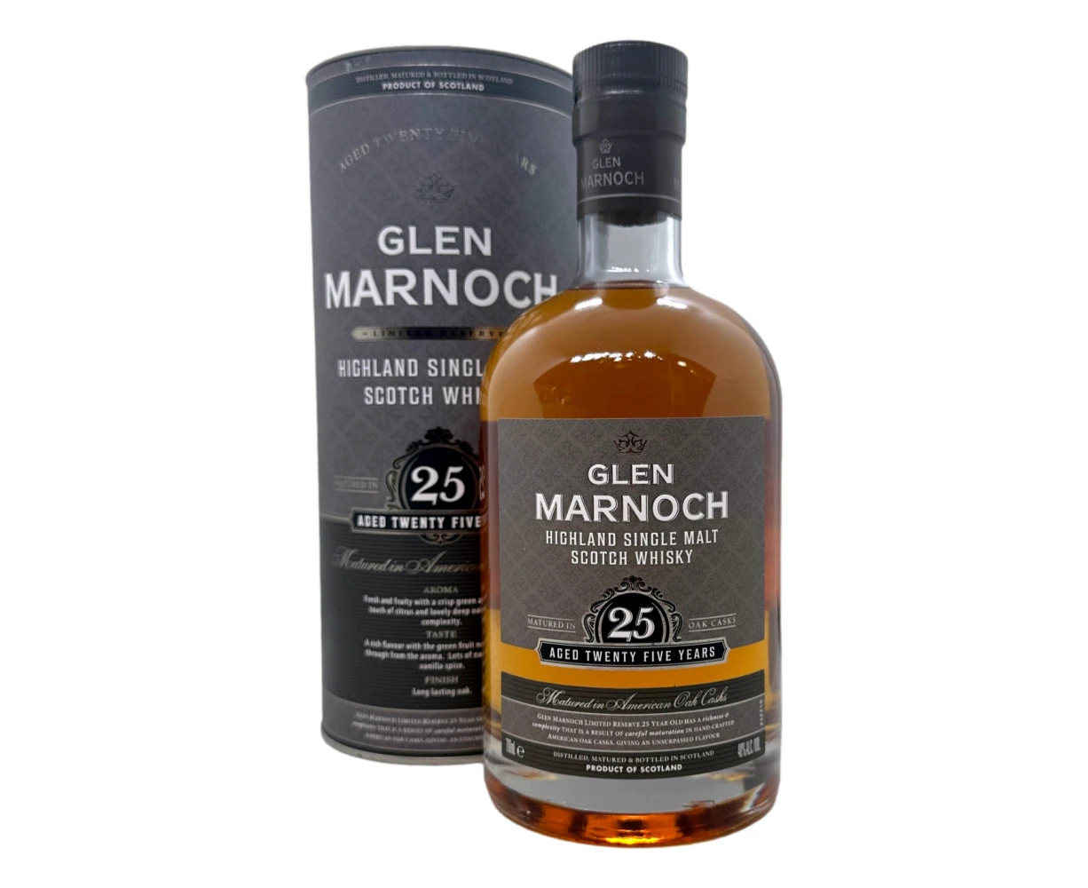 Glen Marnoch 25 Year Old Highland Single Malt Whisky 700mL