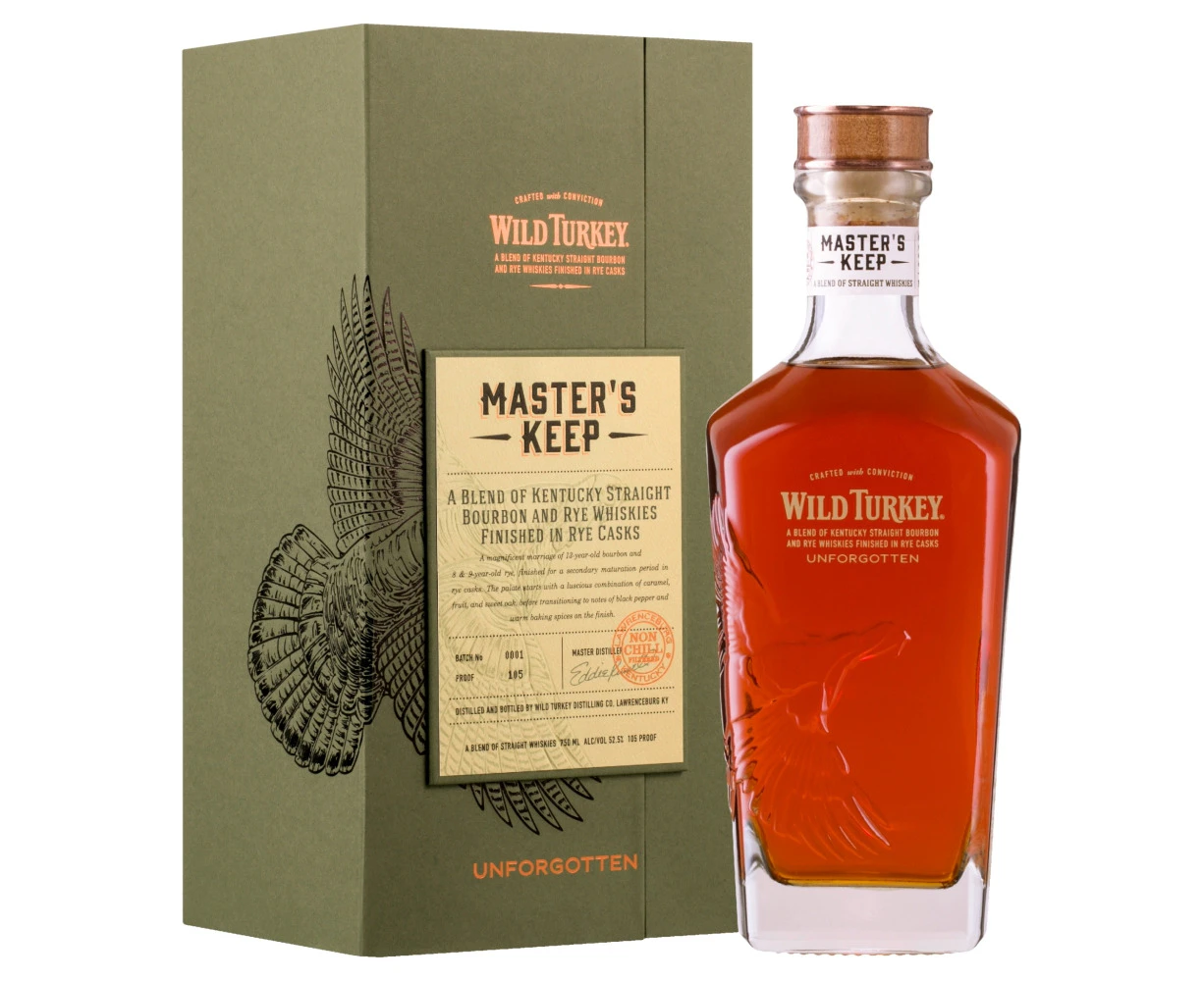 Wild Turkey Master's Keep Unforgotten Kentucky Blended Bourbon and Rye Whiskey 750mL