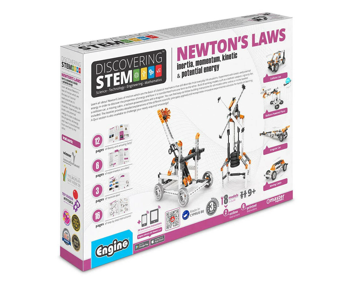 Engino Discovering STEM Newton's Laws Build/Invent Play Kids Learning Toy 8y+