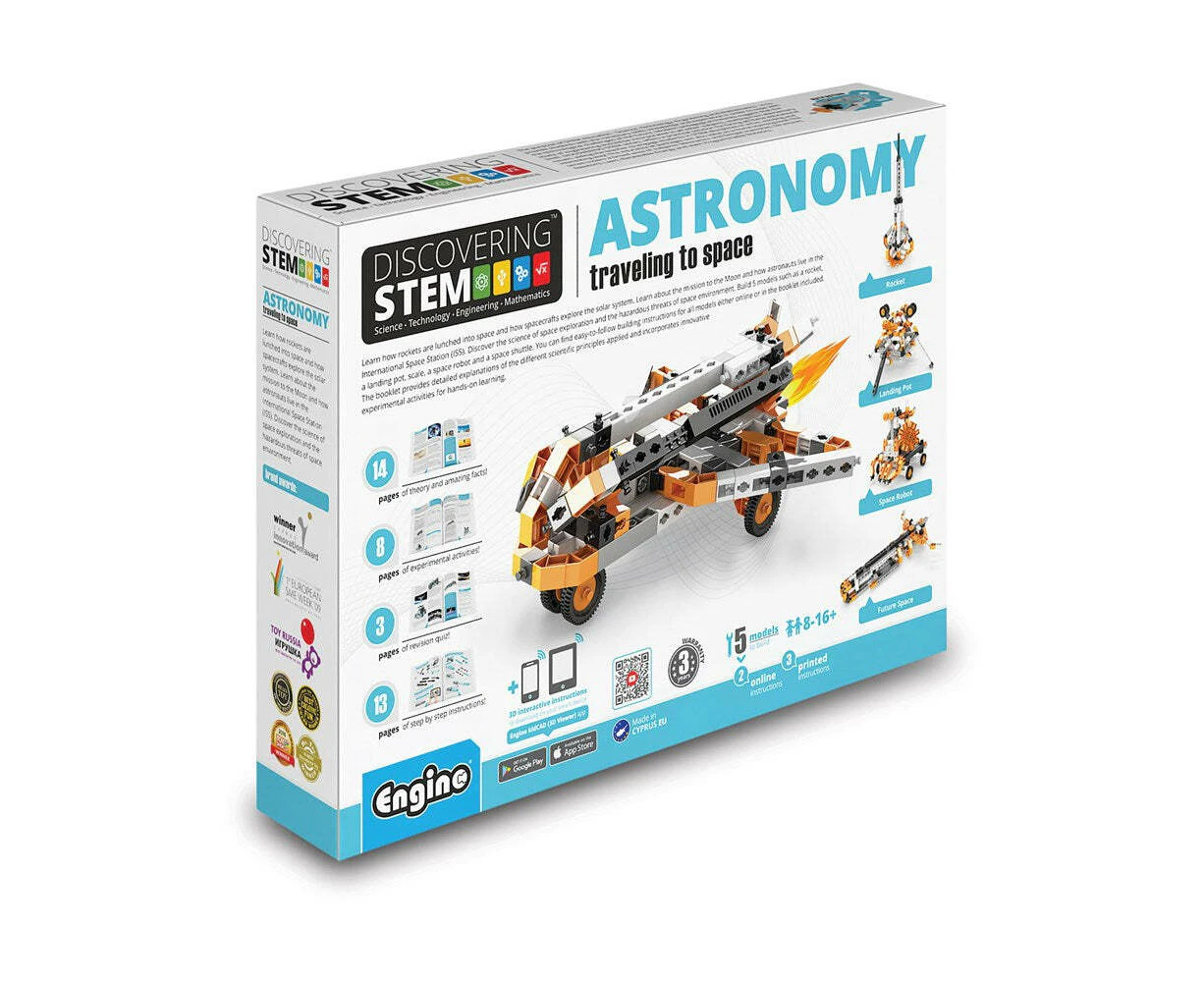 Engino Discovering STEM Astronomy Travelling to Space Play Kids Learning Toy 8y+