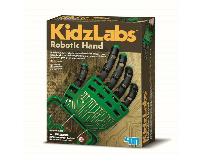 4M KidzLabs Robotic Human Hand/Grip Grabber Build/Play Kids Learning Fun Toy 8y+