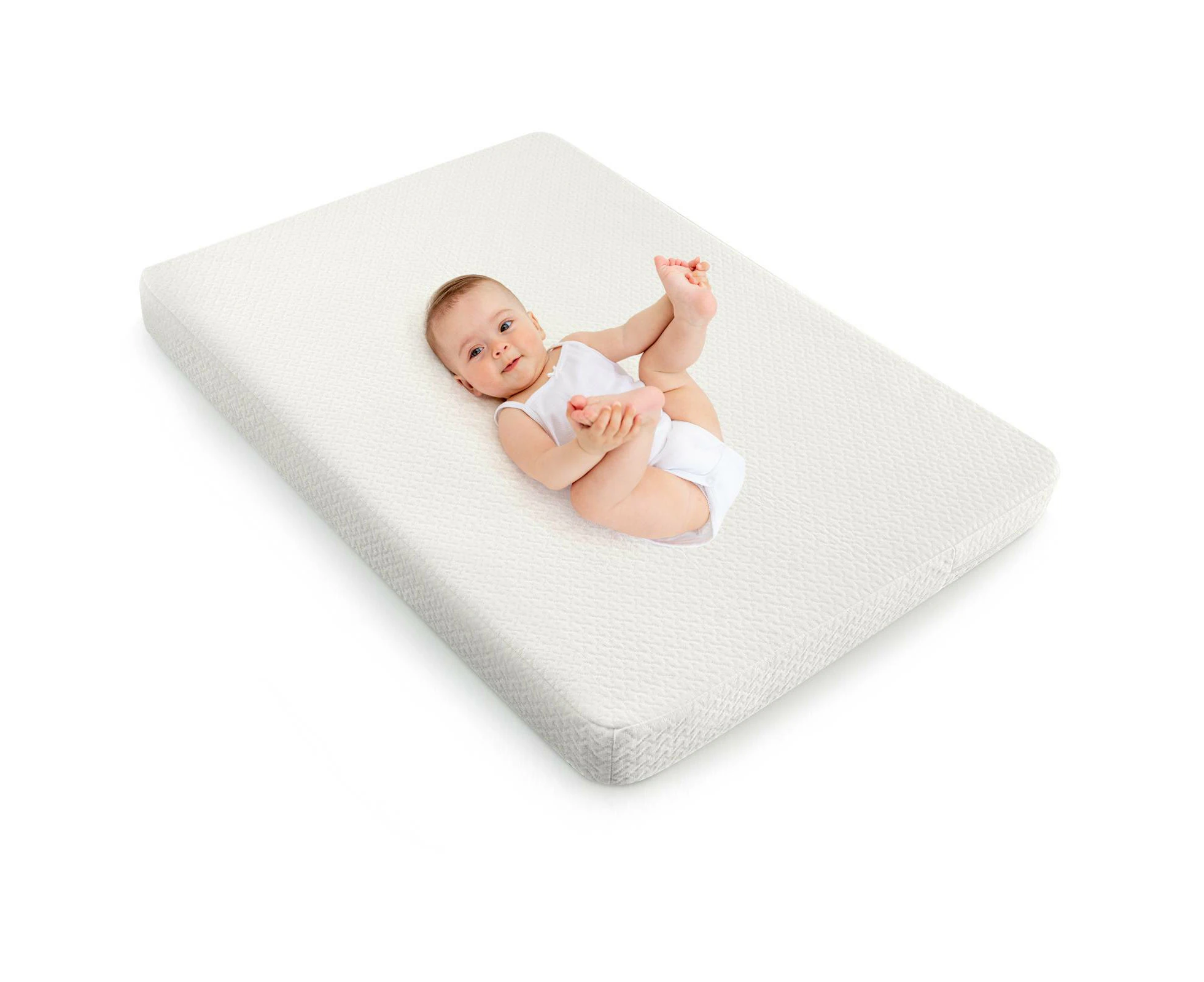 Giantex Baby Bed Bassinet Mattress Dual Sided Memory Foam Playard Pad w/Washable Cover