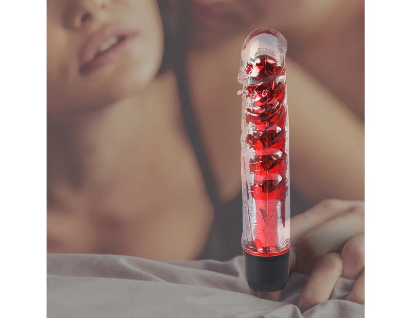 Multi Speed Vibrating Vibrator Realistic Dildo Dong Stimulator Sex Toy Adult Red