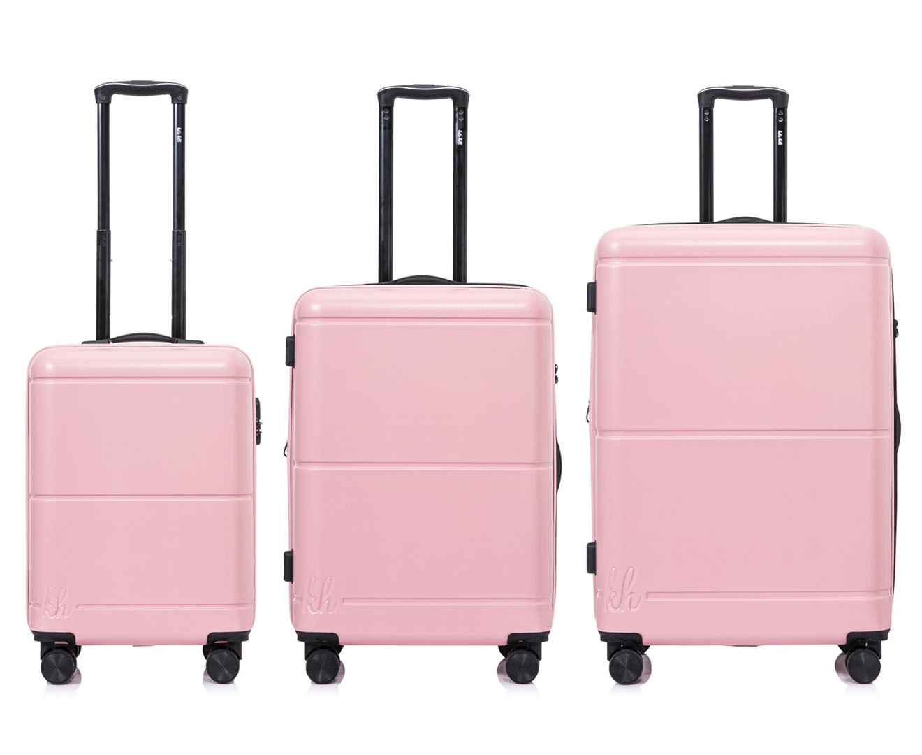 Light pink outlet luggage