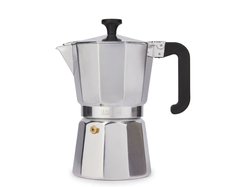 La Cafetière 6-Cup Venice Moka Espresso Maker - Silver/Black