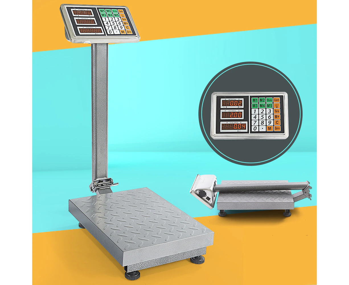 Krear 300KG Digital Platform Scale Commercial Electronic Computing Shop Postal Weight Floor Scales