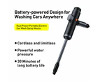 Baseus Dual Power Portable Electric Car Wash Spray Nozzle Set-Black