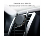 Baseus Car Mount Magnetic Air Vent Phone Holder with Cable Clip