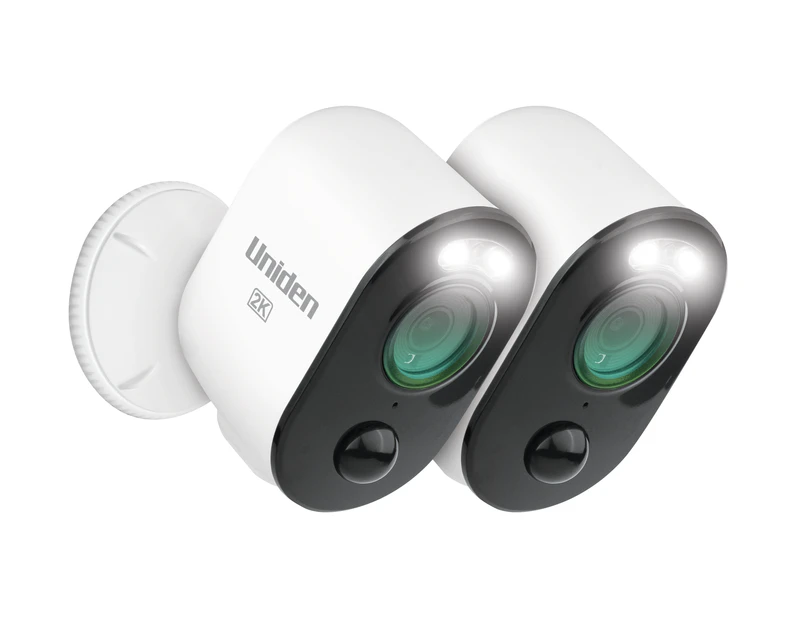 Uniden 100% Wirefree 2K Super HD Spotlight Camera in 1 – Twin Pack
