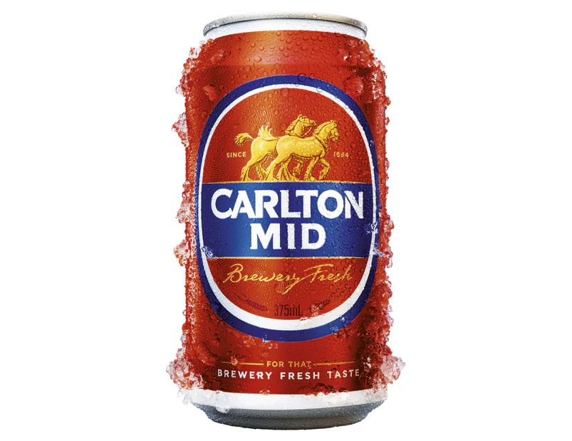 Carlton Mid Beer Case 30 x 375mL Cans