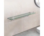 500mm Glass Shelf Bathroom Shower Stainless Steel Wall Storage holder Single Layer Shelf Chrome