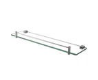 500mm Glass Shelf Bathroom Shower Stainless Steel Wall Storage holder Single Layer Shelf Chrome