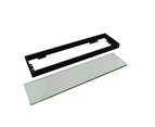 Shower Wall Storage Glass Shelf Rack Bathroom Shelf Holder Single Layer Stainless Steel Black