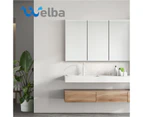 Welba Bathroom Mirror Cabinet Vanity Medicine Wall Shaving Storage 1200mmx720mm