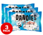 3 x Dandies Marshmallows Vanilla 283g