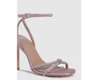 Novo Women's Zarah Sandals - Nude satin