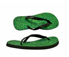 Grass Lawn Flip Flops Funny Turf Novelty Summer Shoes Footwear Thong Sandals