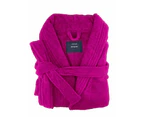 Softouch Small/medium Egyptian Cotton Terry Toweling Bathrobe - Fuchsia