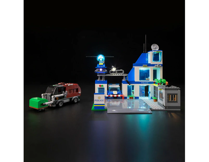 Brick Shine  GC Light Kit for LEGO(R) Police Station 60316 - Classic Version