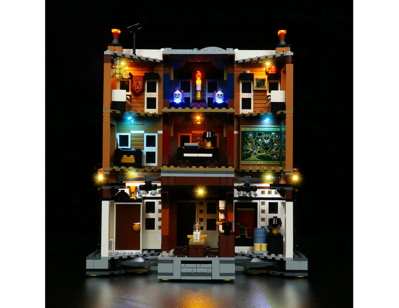 Brick Shine -  Light Kit for LEGO(R) 12 Grimmauld Place 76408 - Classic Version