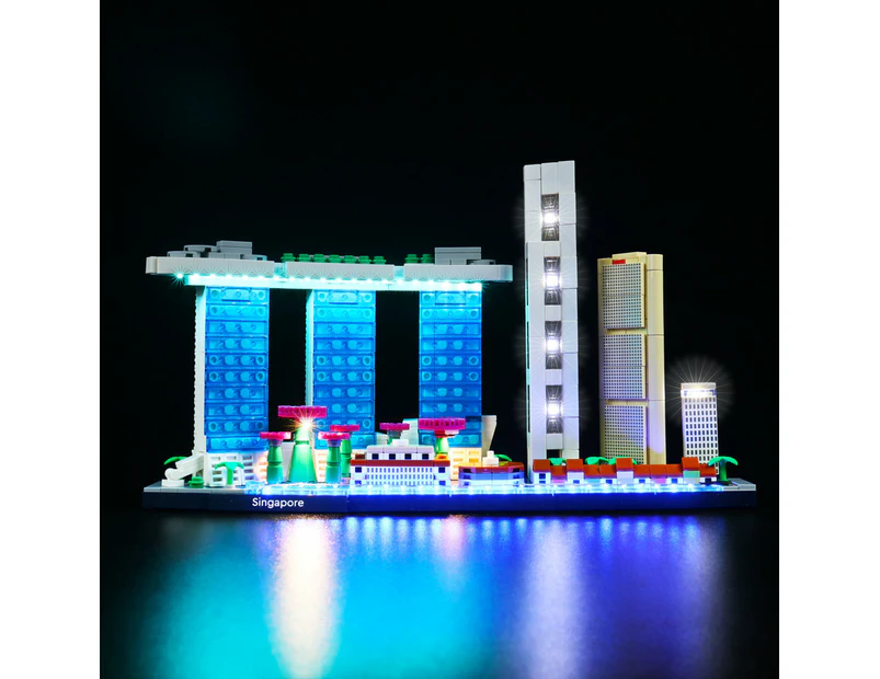 Brick Shine -  Light Kit for LEGO(R) Architecture Singapore 21057