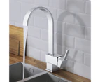 Swivel Gooseneck Spout Kitchen Sink Mixer Tap Laundry Bar Sink Faucets Brass Chrome