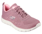 Skechers Women's Track New Staple Trainers - Dark Rose