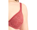 Berlei Women's Barely There Lace Contour Bra - Copper Rouge