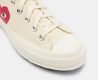 Converse x Comme des Garçons Unisex Chuck 70 Low Top Sneakers - Milk/White