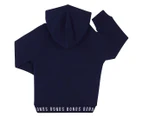 Bonds Baby Logo Fleece Hoodie - Black Sea
