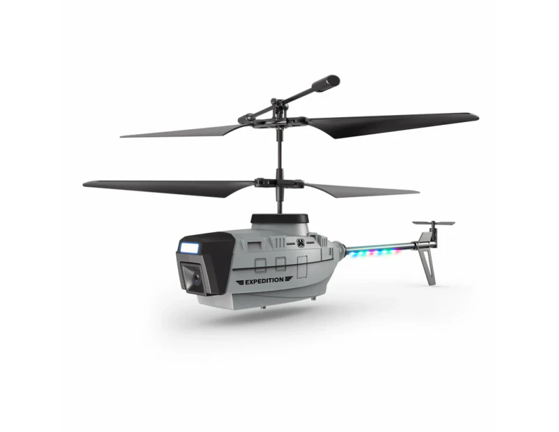 KY202 RC Grey Helicopter Drone 4K Dual Camera Obstacle Avoidance Air Gesture Intelligent Hover LED Light Toys Gifts for Boys (no camera)