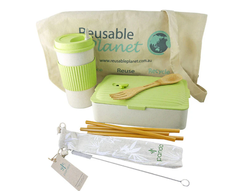 Zero Waste Foodie Pack - Green Large - Green