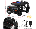 Rigo Kids Electric Ride On Patrol Police Car Range Rover-inspired Remote Black