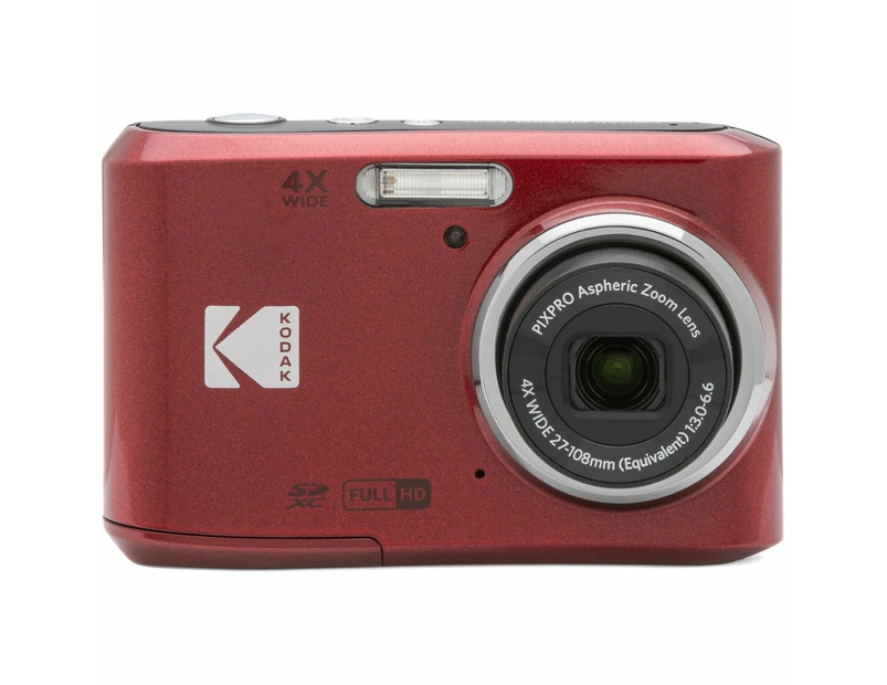 Kodak FZ45 Friendly Zoom Red Compact Digital Camera