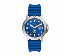 Fossil FS5998 Blue and Silver Men's Watch - Silver