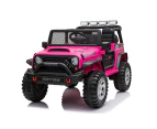 12 Jeep Inspired Ride On Car Kids Fairyland Adventure - Pink