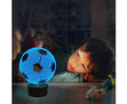 1x 3D Acrylic LED Football Soccer Night Light 16 Colors Lighting Table Bedside Lamp