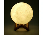 3D Magical Moon Lamp USB LED Touch Night Light Moonlight Bedroom Lamp Galaxy