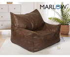 Marlow Bean Bag Chair Cover PU Indoor Home Game Lounger Seat Lazy Sofa Large