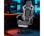 Ufurniture Ergonomic Gaming Chair with Footrest Computer Office Chair Dark Gray