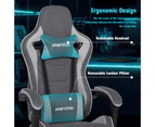 Ufurniture Ergonomic Gaming Chair with Footrest Computer Office Chair Dark Gray