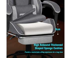 Ufurniture Ergonomic Gaming Chair with Footrest Computer Office Chair Dark Gray