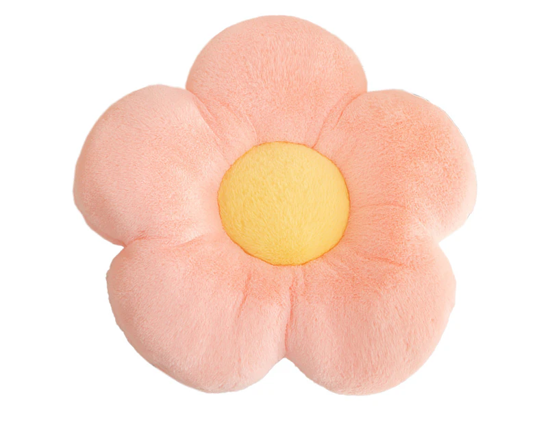 Flower-Shaped Floor Pillow Cushion, Tufted Chaise Lounge Cushion For Children And Adults, Seat Cushion For Bedroom, Reading Room (Pink)