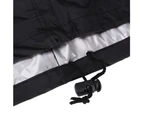 Grill Cover, Bbq Gas Grill Cover, Waterproof,Anti-Uv Material With Hook-And-Loop And Adjustable Rope，L-170X61X117Cm
