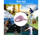 Summer Sun Visor Hat For Men And Women - Lightweight, Breathable Sports Hat For Golf, Tennis, Running, And Jogging-Purple Flowe