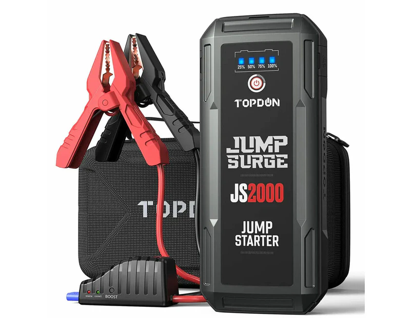TOPDON 2000A 16000mAh JS2000 Car Jump Starter Portable Power Bank