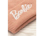 Barbie Womens Embroidered Logo Beanie (Peach Pink) - NS6936