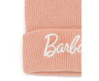 Barbie Womens Embroidered Logo Beanie (Peach Pink) - NS6936