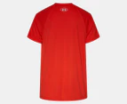 Under Armour Youth Boys' UA Tech Big Logo Short Sleeve Tee / T-Shirt / Tshirt - Radio Red/White