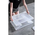 37 Litre Modular Clear Foldable Storage Box with Lid Plastic Tub Collapsible